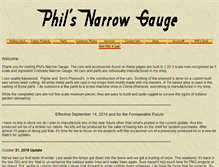 Tablet Screenshot of philsnarrowgauge.com